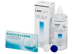 Bausch + Lomb ULTRA (3 čočky) + roztok Laim Care 400 ml