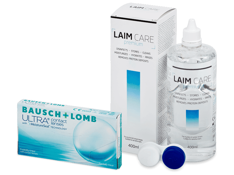 Bausch + Lomb ULTRA (6 čoček) + roztok Laim Care 400 ml