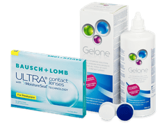 Bausch + Lomb ULTRA for Presbyopia (3 čočky) + roztok Gelone 360 ml
