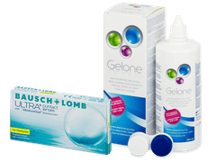 Bausch + Lomb ULTRA for Presbyopia (6 čoček) + roztok Gelone 360 ml