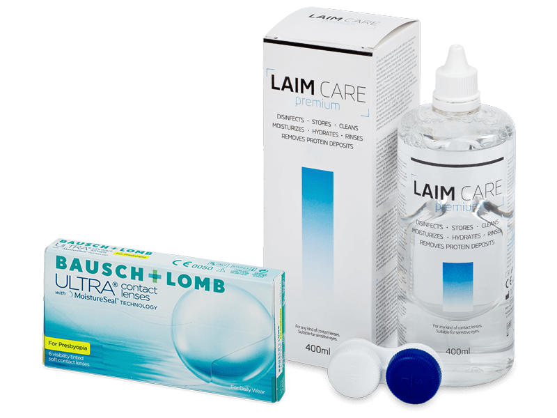 Bausch + Lomb ULTRA for Presbyopia (6 čoček) + roztok Laim-Care 400 ml