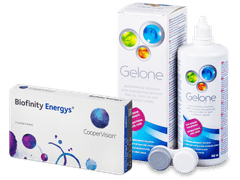 Biofinity Energys (3 čočky) + roztok Gelone 360 ml