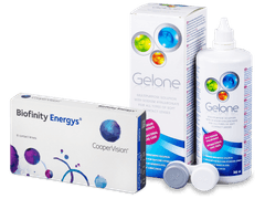 Biofinity Energys (6 čoček) + roztok Gelone 360 ml