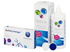 Biofinity Energys (6 čoček) + roztok Gelone 360 ml