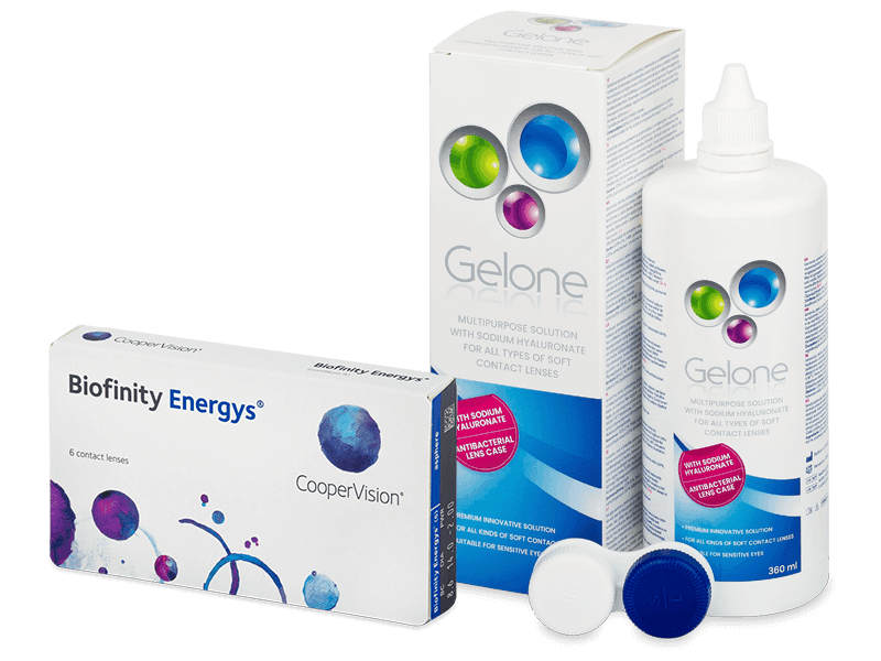 Biofinity Energys (6 čoček) + roztok Gelone 360 ml
