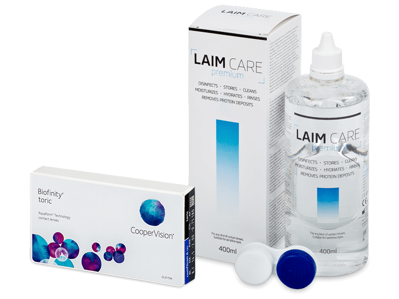 Biofinity Energys (6 čoček) + roztok Laim-Care 400 ml