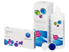 Biofinity XR Toric (3 čočky) + roztok Gelone 360 ml