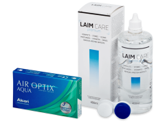 Air Optix Aqua (6 čoček) + roztok Laim Care 400 ml
