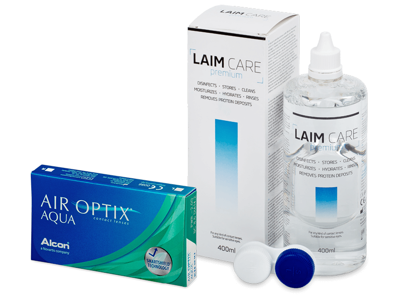 Air Optix Aqua (6 čoček) + Laim Care 400ml
