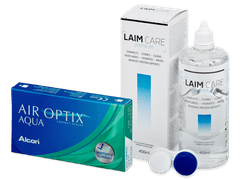 Air Optix Aqua (6 čoček) + roztok Laim Care 400 ml