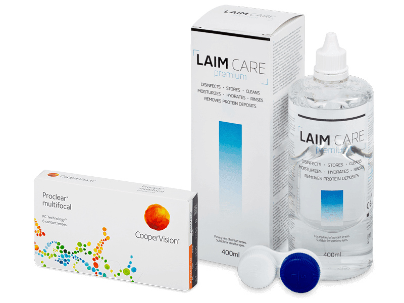 Proclear Multifocal (6 čoček) + roztok Laim Care 400 ml