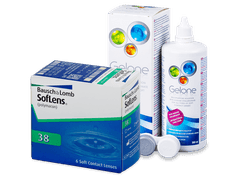 SofLens 38 (6 čoček) + roztok Gelone 360 ml