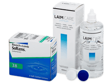 SofLens 38 (6 čoček) + roztok Laim-Care 400 ml