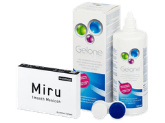 Miru 1month Menicon multifocal (6 čoček) + roztok Gelone 360 ml