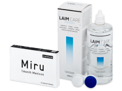 Miru 1 Month Menicon Multifocal (6 čoček) + roztok Laim-Care 400 ml