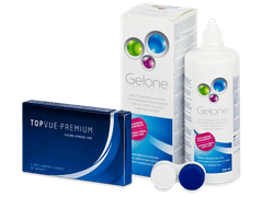 TopVue Premium (6 čoček) + roztok Gelone 360 ml