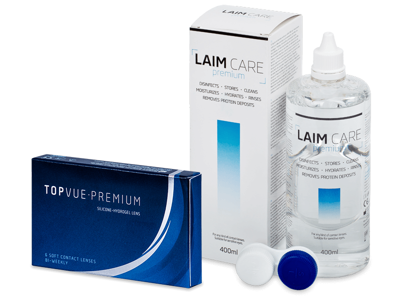 TopVue Premium (6 čoček) + roztok Laim Care 400 ml