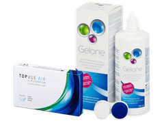 TopVue Air for Astigmatism (3 čočky) + roztok Gelone 360 ml