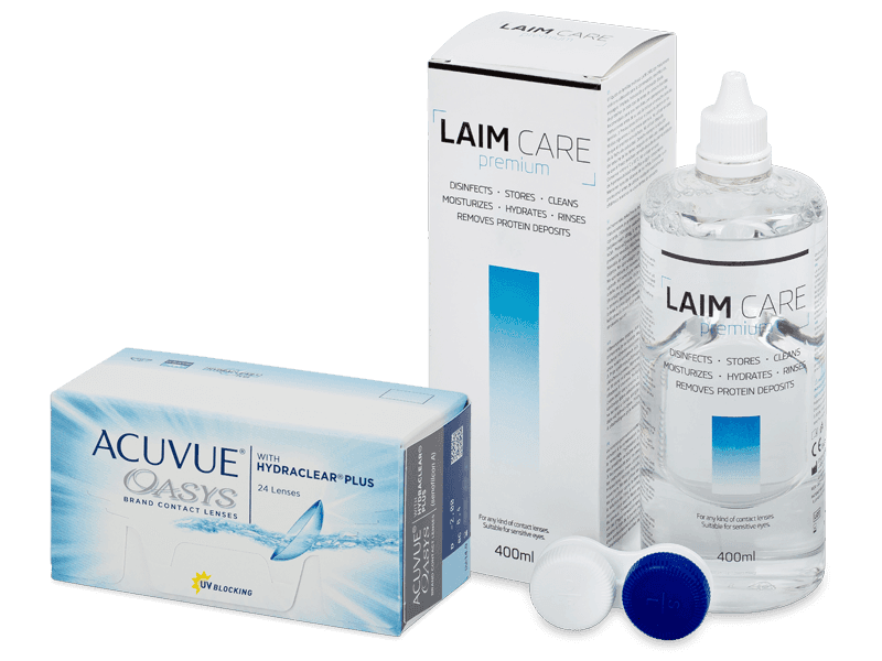 Acuvue Oasys (24 čoček) + roztok Laim Care 400 ml