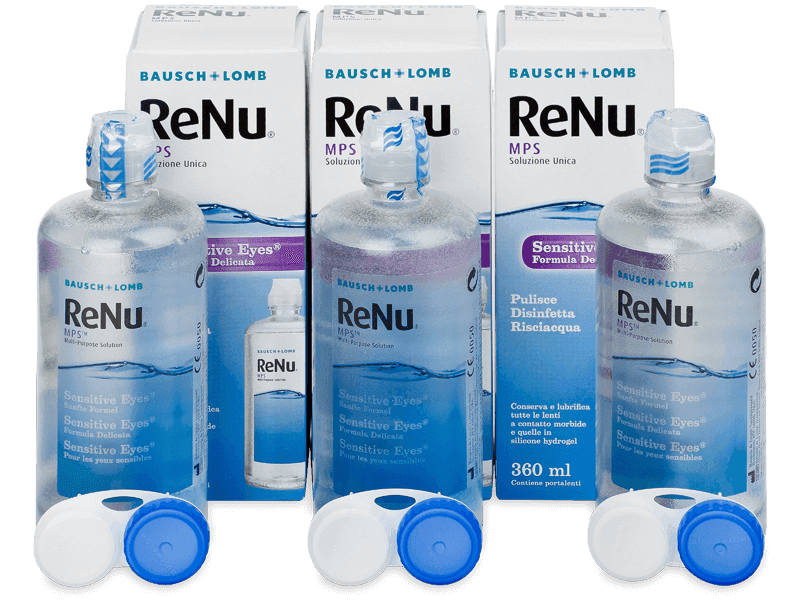 Roztok ReNu MPS Sensitive Eyes 3x 360 ml 