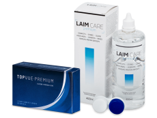 TopVue Premium (12 čoček) + roztok Laim-Care 400 ml
