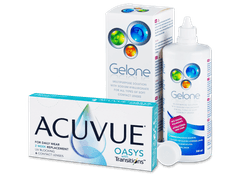 Acuvue Oasys with Transitions (6 čoček) + roztok Gelone 360 ml