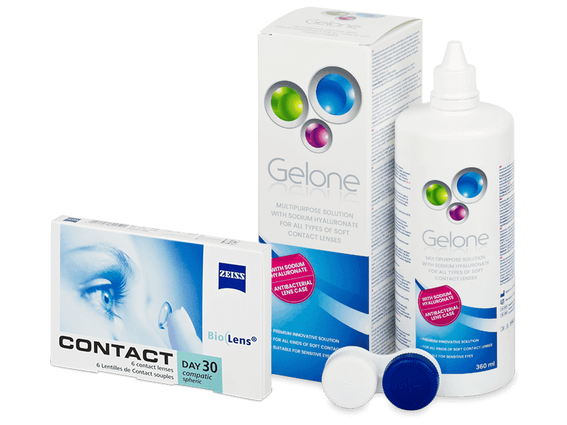 Carl Zeiss Contact Day 30 Compatic (6 čoček) + roztok Gelone 360 ml