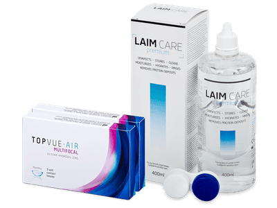 TopVue Air Multifocal (6 čoček) + roztok Laim-Care 400 ml