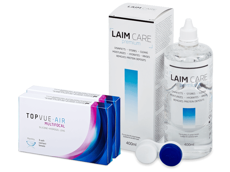TopVue Air Multifocal (6 čoček) + roztok Laim Care 400 ml