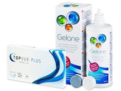 TopVue Plus (6 čoček) + roztok Gelone 360 ml