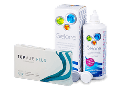 TopVue Plus (6 čoček) + roztok Gelone 360 ml