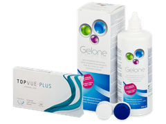 TopVue Plus (6 čoček) + roztok Gelone 360 ml