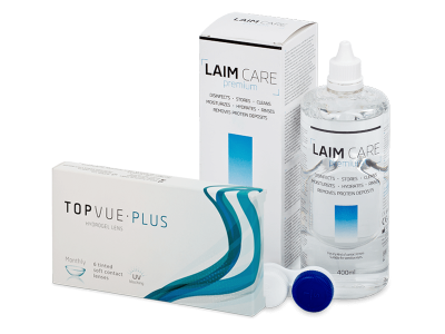 TopVue Plus (6 čoček) + roztok Laim Care 400 ml