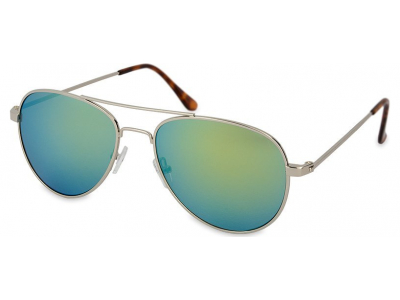 Sluneční brýle Silver Pilot - Blue/Green 