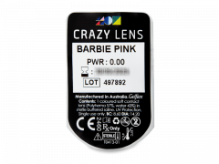 CRAZY LENS - Barbie Pink - nedioptrické jednodenní (2 čočky)