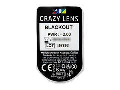 CRAZY LENS - Black Out - dioptrické jednodenní (2 čočky)