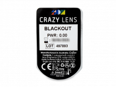 CRAZY LENS - Black Out - nedioptrické jednodenní (2 čočky)