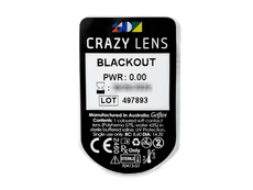 CRAZY LENS - Black Out - nedioptrické jednodenní (2 čočky)