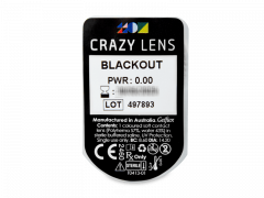 CRAZY LENS - Black Out - nedioptrické jednodenní (2 čočky)