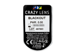 CRAZY LENS - Black Out - nedioptrické jednodenní (2 čočky)