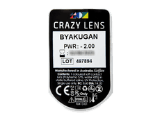 CRAZY LENS - Byakugan - dioptrické jednodenní (2 čočky)