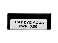 CRAZY LENS - Cat Eye Aqua - nedioptrické jednodenní (2 čočky)