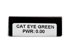 CRAZY LENS - Cat Eye Green - nedioptrické jednodenní (2 čočky)