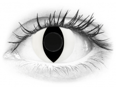 CRAZY LENS - Cat Eye White - nedioptrické jednodenní (2 čočky)