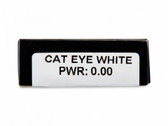 CRAZY LENS - Cat Eye White - nedioptrické jednodenní (2 čočky)