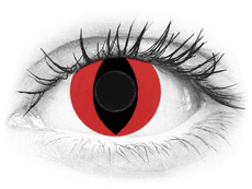 CRAZY LENS - Cat Eye Red - nedioptrické jednodenní (2 čočky)