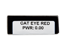 CRAZY LENS - Cat Eye Red - nedioptrické jednodenní (2 čočky)