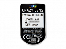 CRAZY LENS - Emerald Green - dioptrické jednodenní (2 čočky)