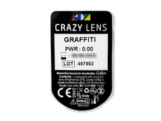 CRAZY LENS - Graffiti - nedioptrické jednodenní (2 čočky)