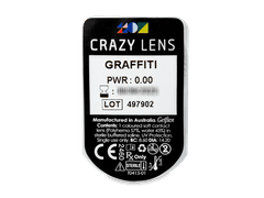 CRAZY LENS - Graffiti - nedioptrické jednodenní (2 čočky)